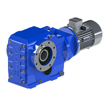 Мотор-редуктор коническо-цилиндрический KAZ-S87-24.92-56.18-15 (PAM160, 4P) sf= 1.08